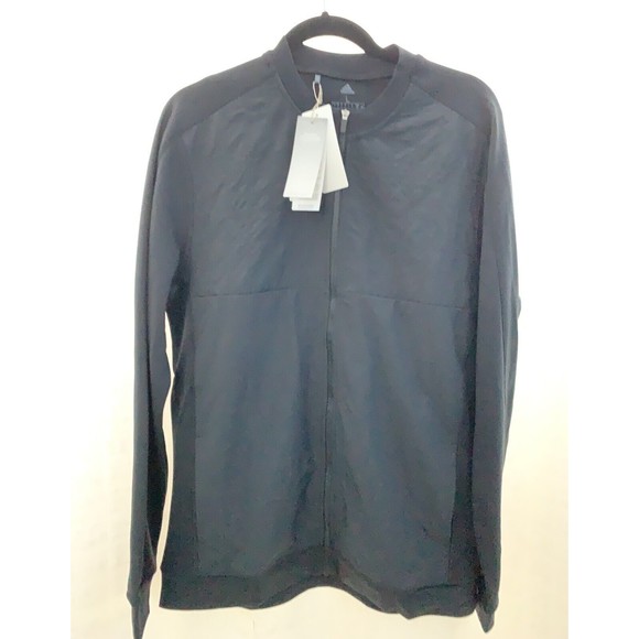 Adidas Golf Men's Large Black Go-To Quilt Full Zip Crew Neck Jacket - Picture 2 of 9